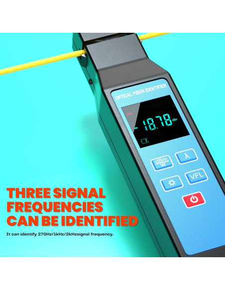 Identificador de Fibra Óptica VQP 800-1700nm OPM LED Color