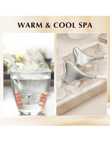 Gua Sha Cryo Sticks Fabludo Acero Inoxidable 2-en-1 Facial