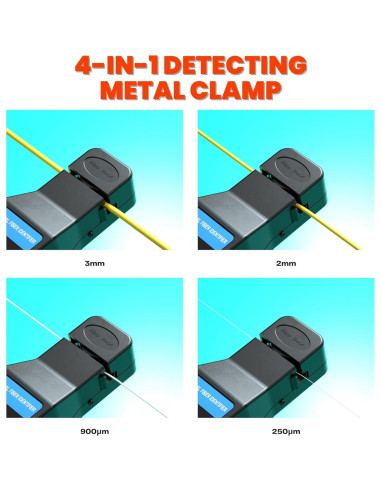 Identificador de Fibra Óptica VQP 800-1700nm OPM LED Color