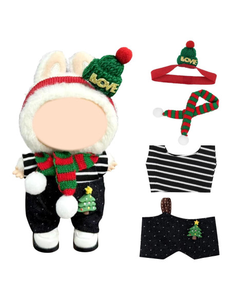 Conjunto de Ropa para Muñecas 15-17 cm Labubu Ropa de Fiesta