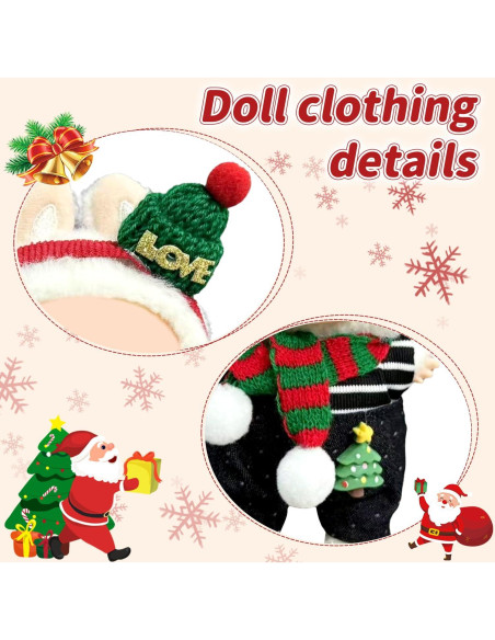 Conjunto de Ropa para Muñecas 15-17 cm Labubu Ropa de Fiesta