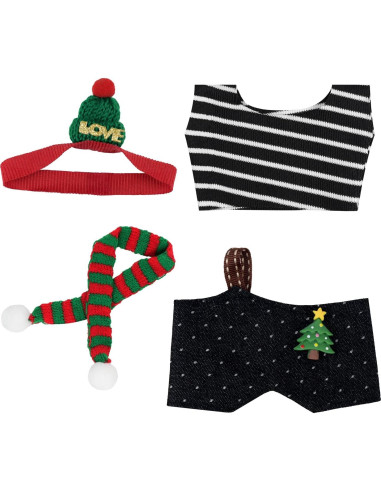 Conjunto de Ropa para Muñecas 15-17 cm Labubu Ropa de Fiesta