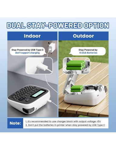 Máquina de Etiquetas EazeID D210S Gris con Cinta 12mm