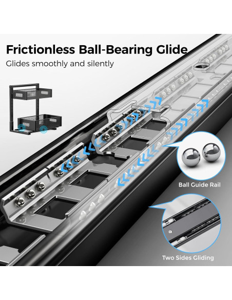 Organizador Bajo Fregadero HAIREALM 2 Niveles Ajustable Metal 22.68kg