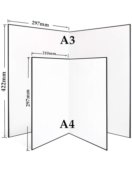 Reflector de Luz 3 en 1 A3 Cartón Plegable - Negro, Plata, Blanco