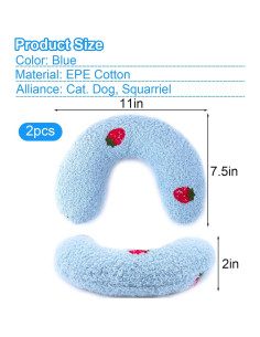 Almohada Calmante para Perro Mity 2PCS Azul 6.35cm 2