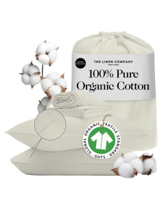 Sábanas Doble 100% Algodón Orgánico Sweave 415 Hilos Marfil