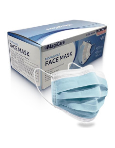 Máscaras Desechables MAGICARE Grado Médico 3 Capas - 50 Unidades