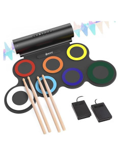 Set de Batería Electrónica IWORD Plegable 7 Pads 10 Horas