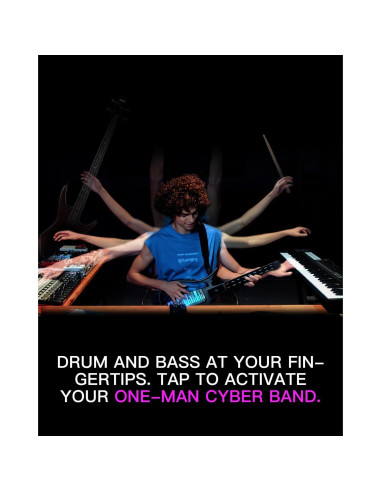 Guitarra Inteligente Enya CYBER-G Plegable 20 Sonidos Negro