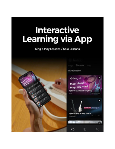 Guitarra Inteligente Enya CYBER-G Plegable 20 Sonidos Negro