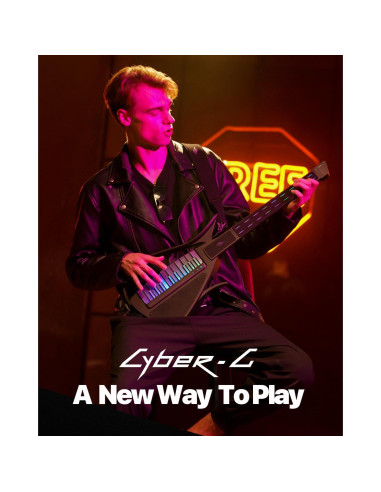 Guitarra Inteligente Enya CYBER-G Plegable 20 Sonidos Negro