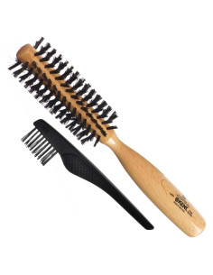 Cepillo Redondo Kent LBR1 de Madera de Haya 45mm Cerdas Jabalí
