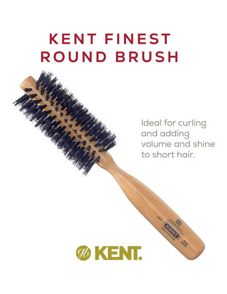 Cepillo Redondo Kent LBR1 de Madera de Haya 45mm Cerdas Jabalí