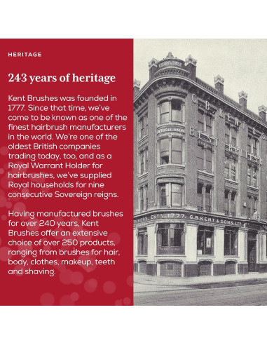 Cepillo Redondo Kent LBR1 de Madera de Haya 45mm Cerdas Jabalí