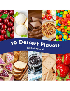 Set de 10 Aceites Aromáticos Holamay 5ml - Vainilla, Manzana, Galletas 2