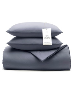 Conjunto de Edredón Doble/Reina BOLL & BRANCH Algodón Orgánico Mineral