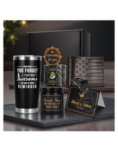 Cesta de Regalos para Hombres VTIVE - Set 6 Piezas con Taza 20 oz