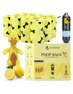 Kit de Bolsas para Excremento de Perro Kutiepaw - 180 Biodegradables