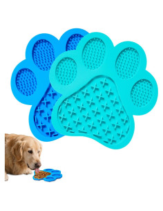 Alfombrilla de Lamido Antideslizante Pyrrion para Perros Azul