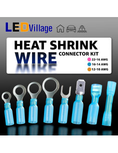 Kit de Conectores de Cable Termoretráctiles Ledvillage 120 Pcs 2