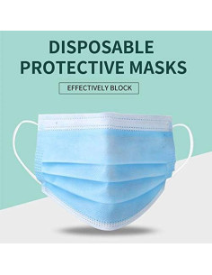 Paquete de 100 mascarillas desechables 3 capas DR.MOXA 2