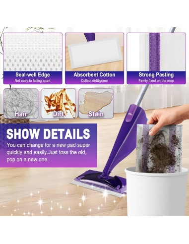 Repuesto Almohadillas Húmedas Swiffer Wetjet 20 Piezas Cafonil