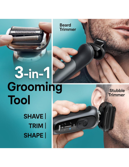 Afeitadora Eléctrica Braun Serie 7 7185cc Impermeable 10 Piezas