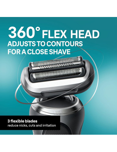 Afeitadora Eléctrica Braun Serie 7 7185cc Impermeable 10 Piezas