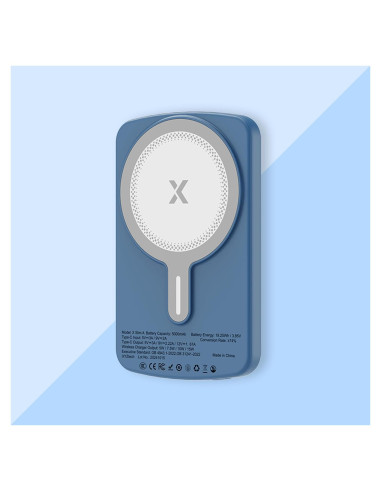 Batería Portátil Inalámbrica Shunhetai T3A 5000 mAh Azul