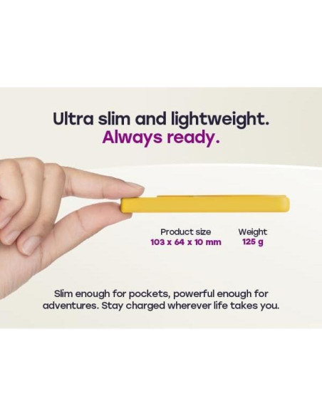 Batería Portátil Inalámbrica Shunhetai T3A 5000 mAh Azul