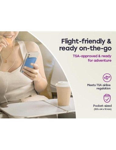 Batería Portátil Inalámbrica Shunhetai T3A 5000 mAh Azul