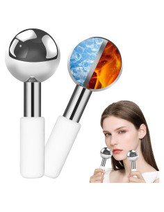 Esferas de Hielo Faciales Aukl de Acero Inoxidable - 2 Piezas