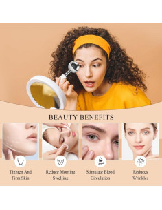 Esferas de Hielo Faciales Aukl de Acero Inoxidable - 2 Piezas 2