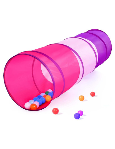 Túnel de Juego Colorido Plegable 1.75m para Niños y Mascotas