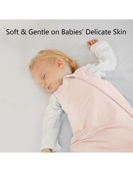 Saco de Sueño BubblePanda 0-6 Meses Rayón Bambú Rosa 2.5 Tog