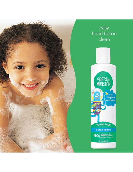 Champú y Gel de Baño 2 en 1 Fresh Monster 240ml Splash Oceánico