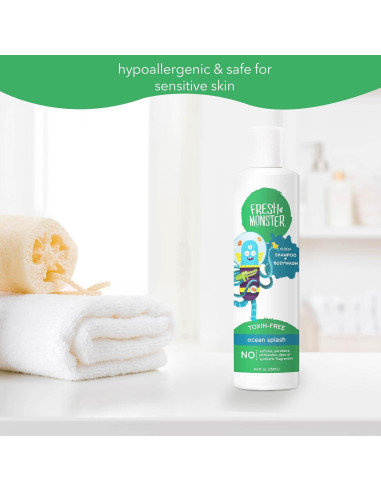 Champú y Gel de Baño 2 en 1 Fresh Monster 240ml Splash Oceánico