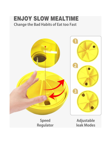 Juguete Interactivo para Perros Aluckmao Amarillo 14cm