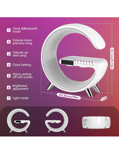 Lámpara de Mesa LED Blingbin con Carga Inalámbrica 15W