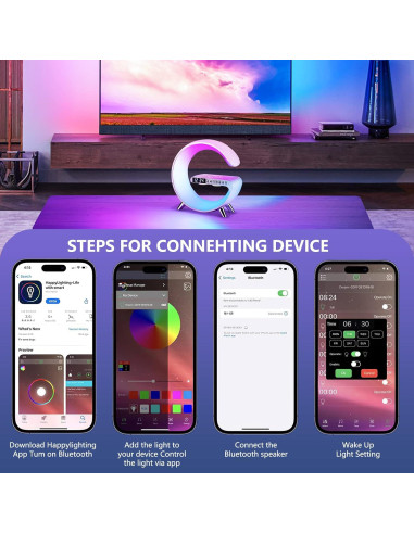 Lámpara de Mesa LED Blingbin con Carga Inalámbrica 15W