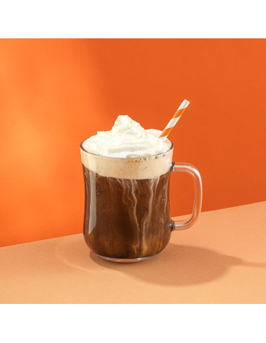 Juego de 4 Tazas de Café de Vidrio JoyJolt 15.5oz Apto Lavavajillas