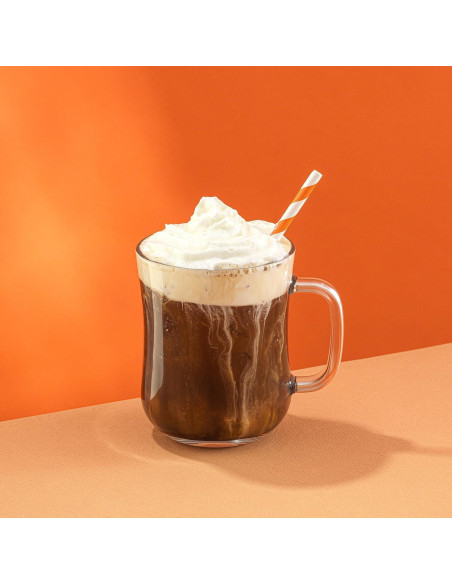 Juego de 4 Tazas de Café de Vidrio JoyJolt 15.5oz Apto Lavavajillas