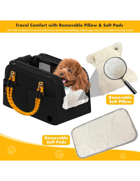 Asiento de Coche Elevado PAWZIDEA para Perros y Gatos hasta 5.44 kg