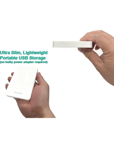 Disco Duro Externo Avolusion Z1-S 500GB USB 3.0 Blanco