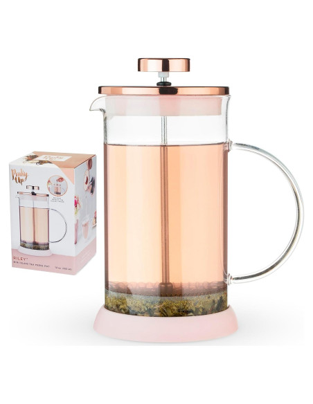 Prensa Francesa para Té y Café Pinky Up Riley 12 oz Rosa