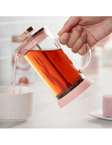 Prensa Francesa para Té y Café Pinky Up Riley 12 oz Rosa