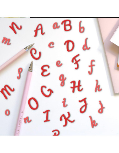 Cortadores de Letras y Números DELORIGIN 74pcs Scrapbooking