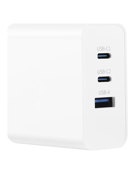 Cargador Rápido Security-01 65W USB-C GaN 3 Puertos