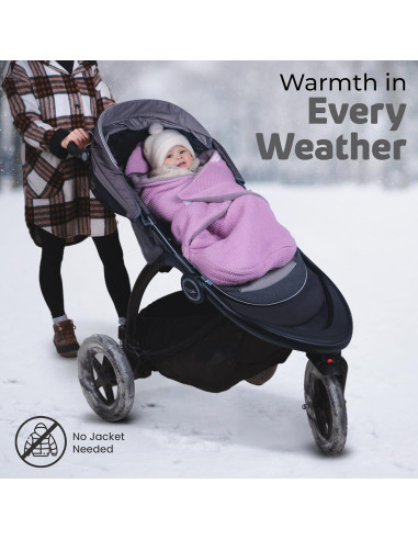 Funda de Asiento de Coche Swaddyl para Bebé Rosa 89 cm